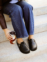 RIVA VEGAN STUDS BLACK