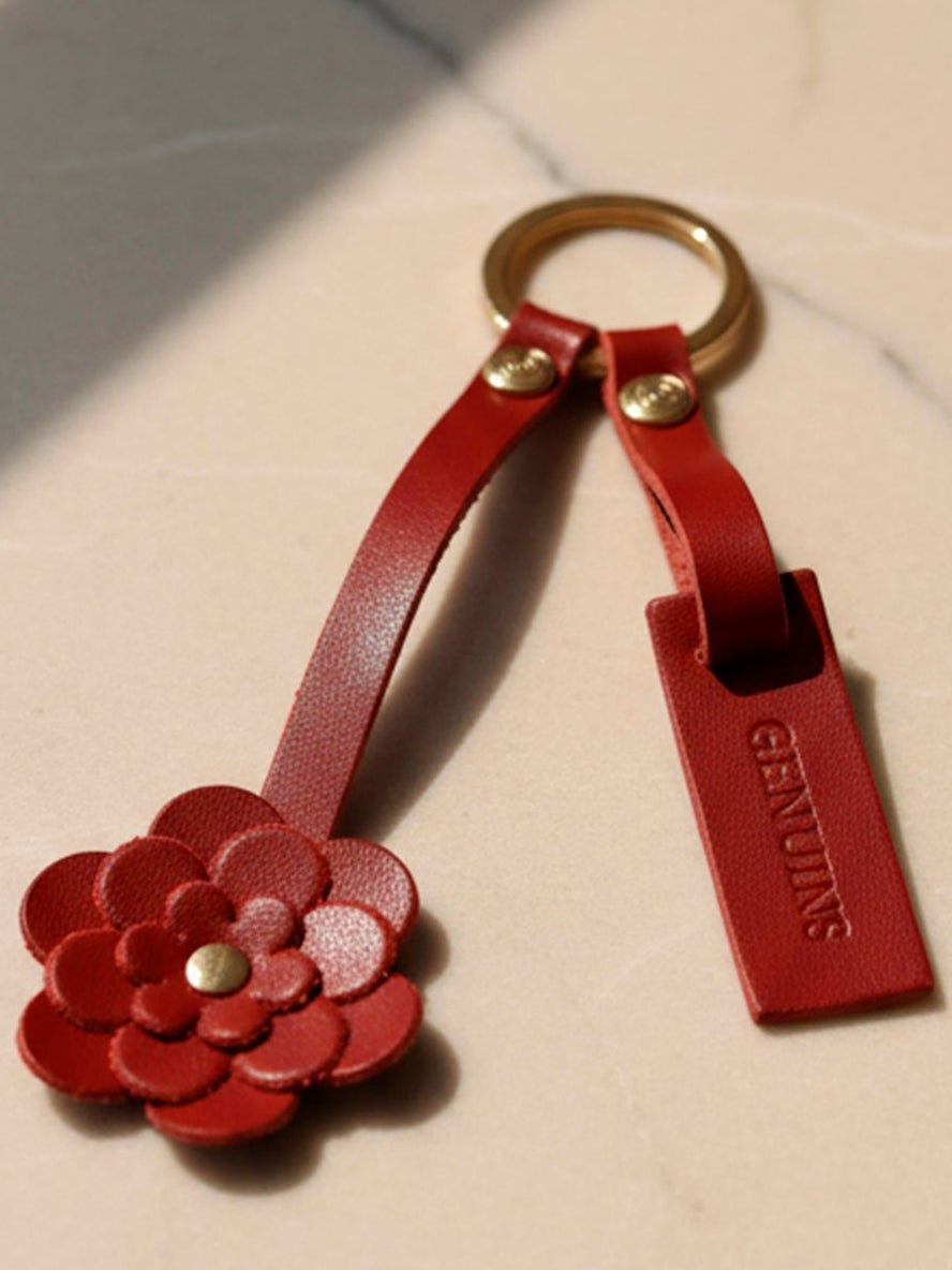 Burgundy Leather CHARM