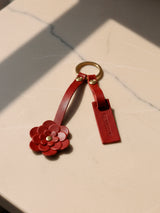 Burgundy Leather CHARM