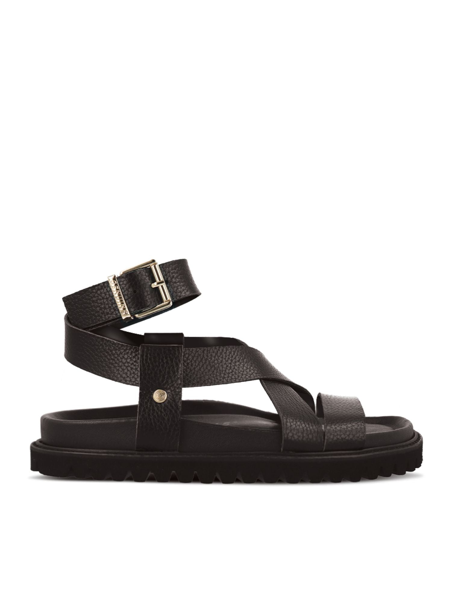 ZAHA EMBOSSED LEATHER DARK