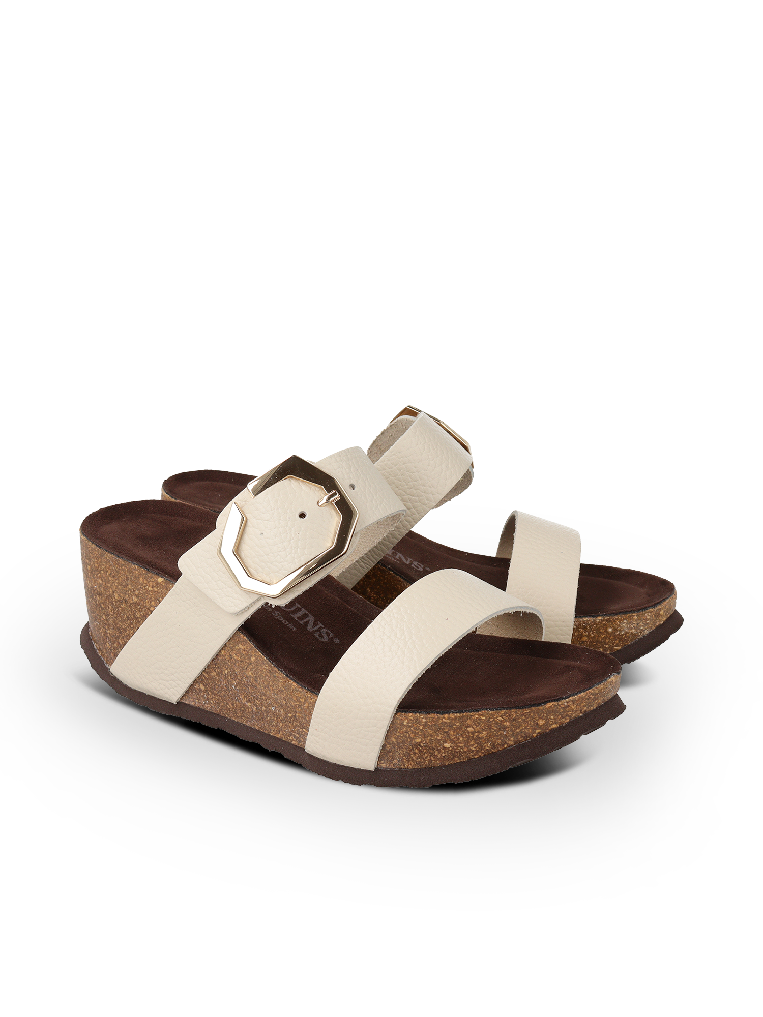 BIKINI EMBOSSED LEATHER CHALK