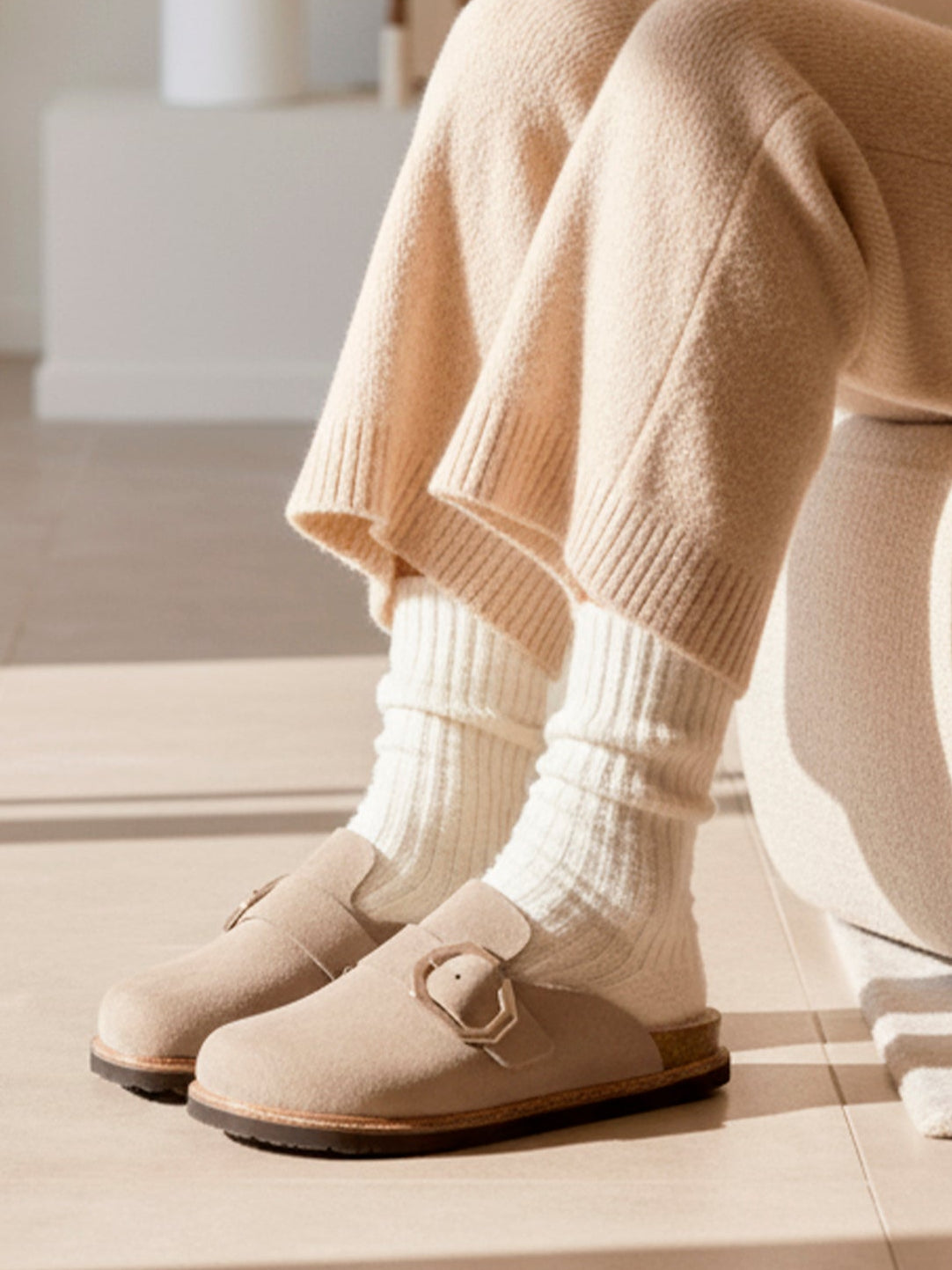 GRISEL SHEEPSKIN VELOUR TAUPE