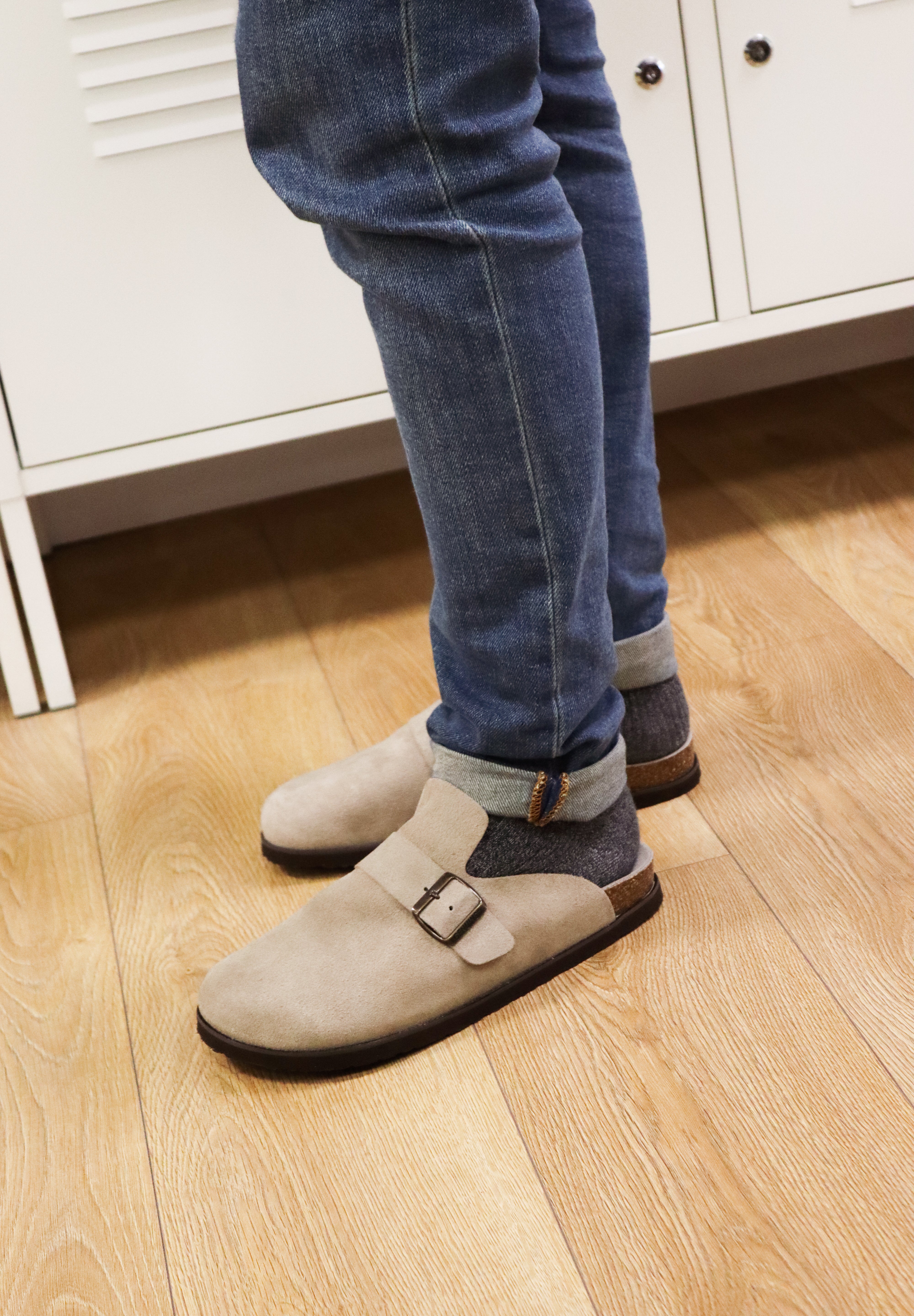 IZAR VELOUR TAUPE MAN