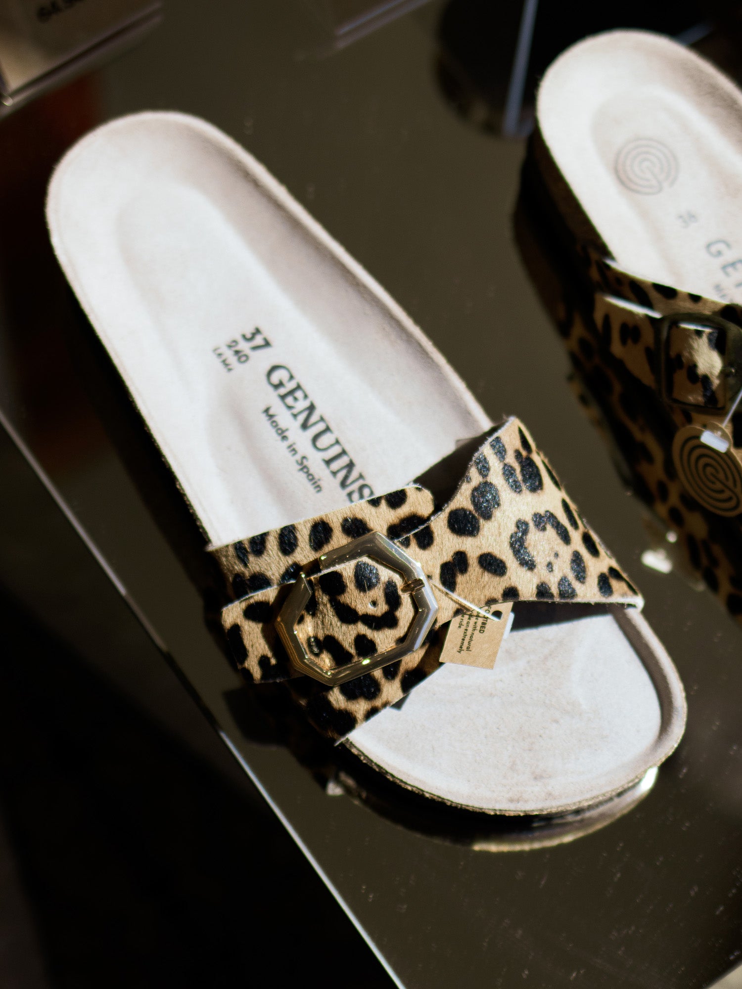 MATILDA LEATHER LEOPARD