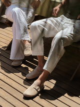 IZAR VELOUR TAUPE MAN